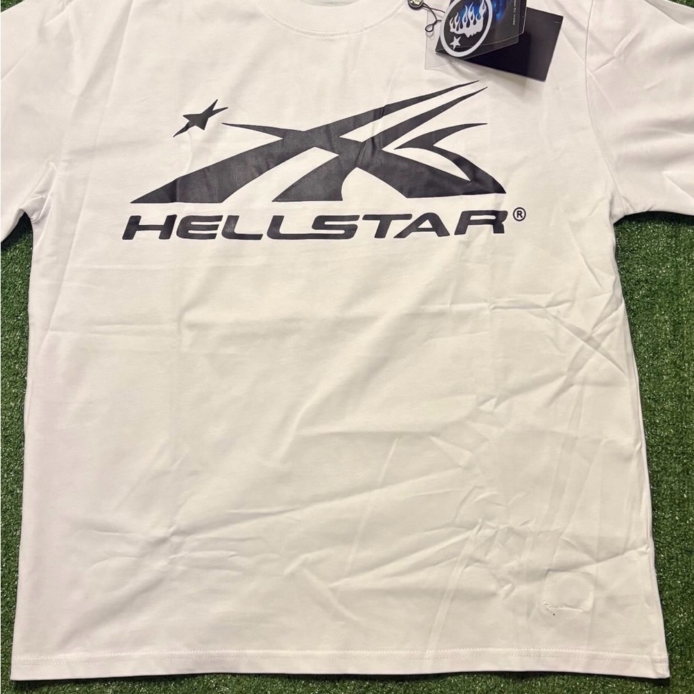 Hellstar White And Black Tee Shirt